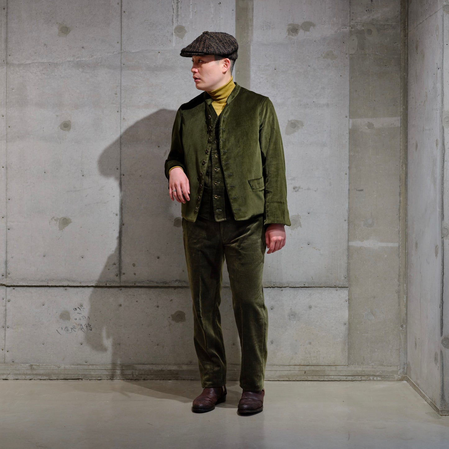 DOLMAN BABY CORDUROY OLIVE