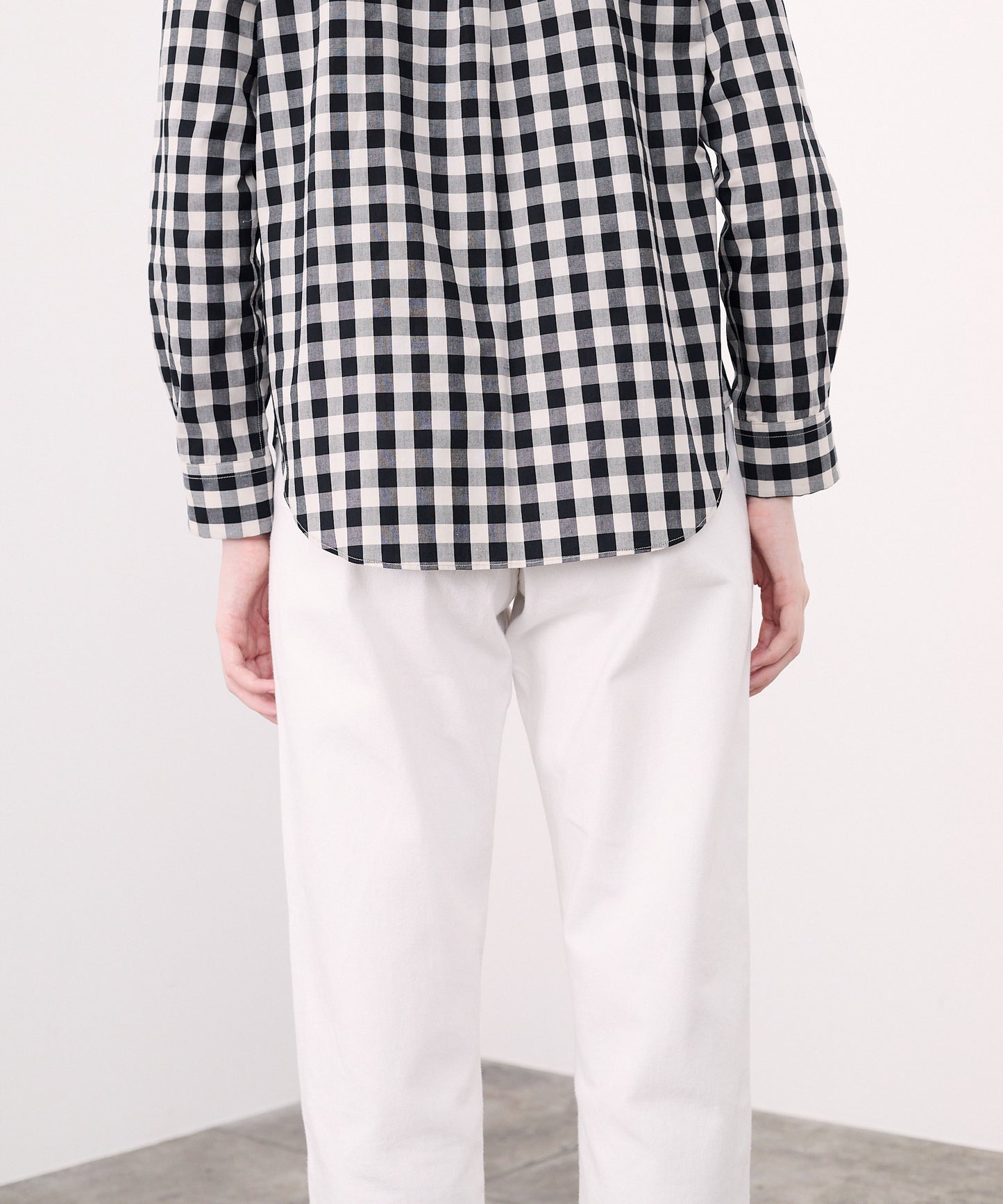 ROUND COLLAR SHIRTS GINGHAM CHECK