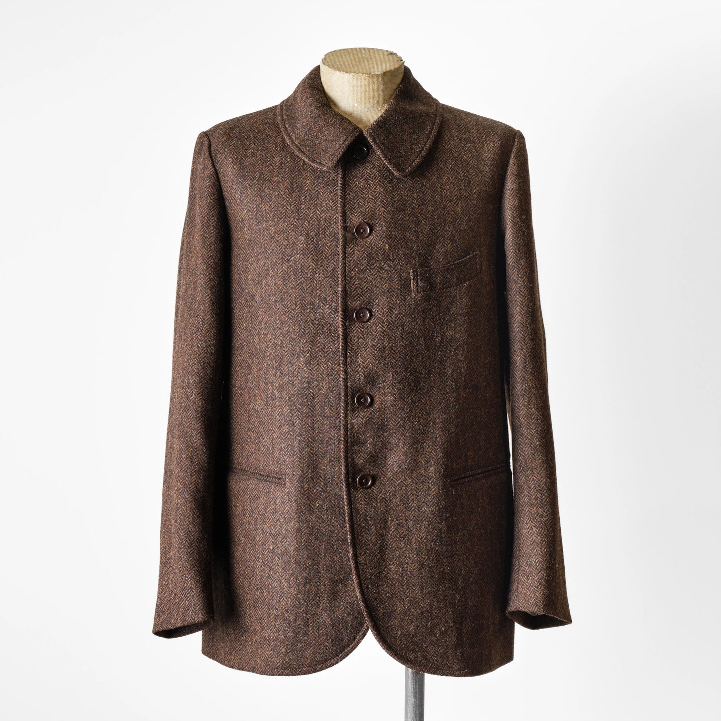 ALBERT SHETLAND TWEED HERRING-BONE