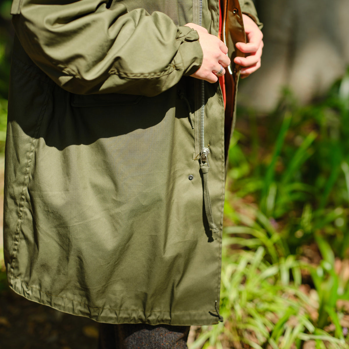 RMFC M65 FISHTAIL PARKA VINTAGE POPLIN with DOWN LINER OLIVE