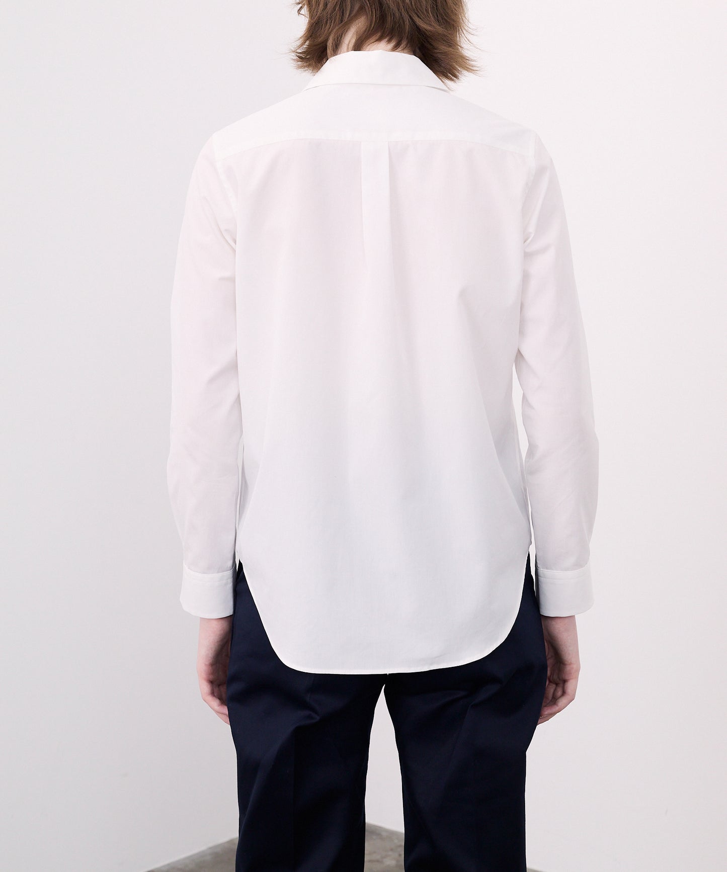 ROUND COLLAR SHIRTS WHITE