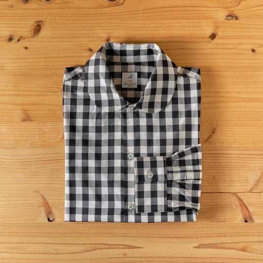 ROUND COLLAR SHIRTS GINGHAM CHECK