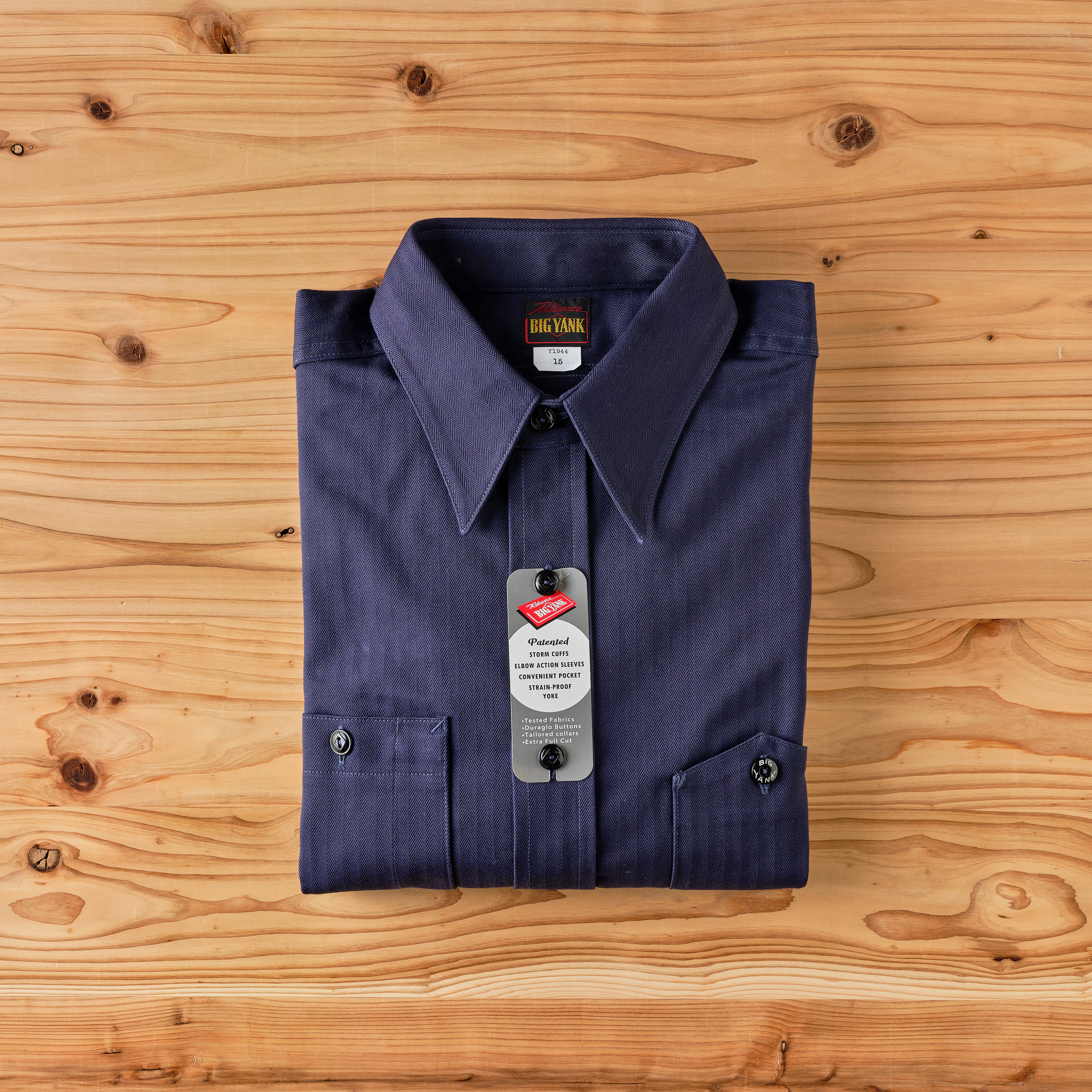 BIG YANK Y1944 SHRITS HERRING-BONE – ANATOMICA NAGOYA