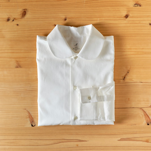 ROUND COLLAR SHIRTS WHITE