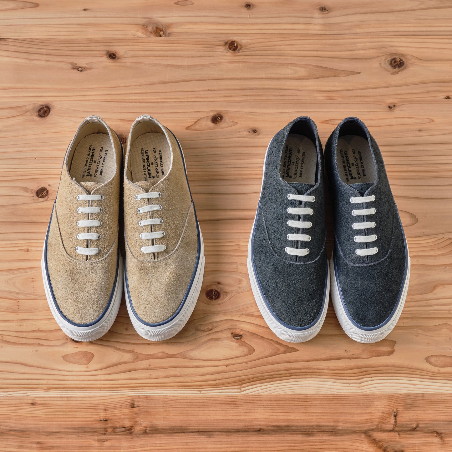 WAKOUWA LOW-TOP SUEDE UNLINED