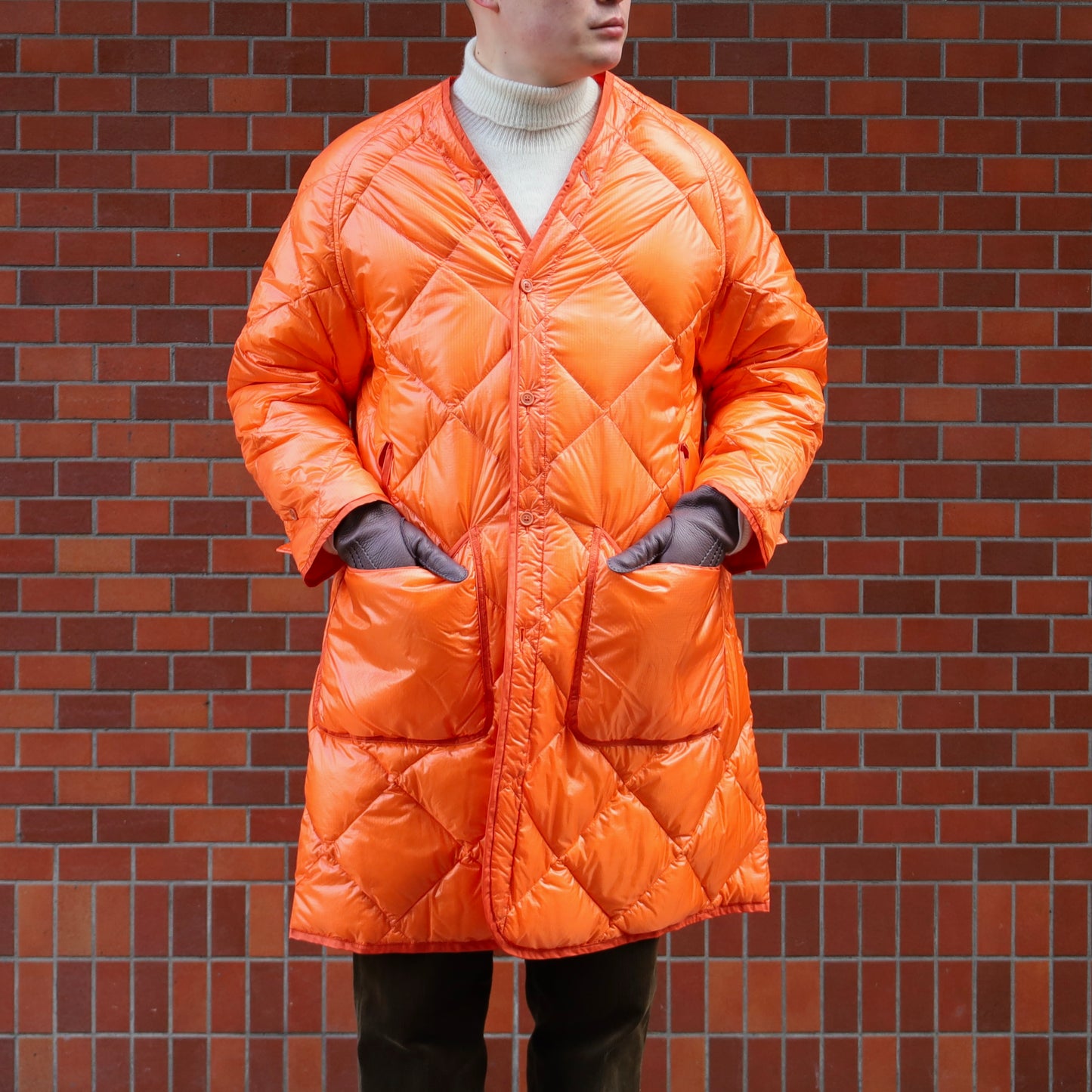 SINGLE RAGLAN COAT Ⅸ COTTON CAMEL CHECK with LINER