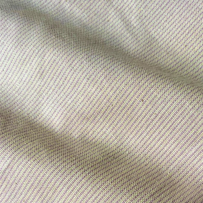 SAGAN COUTIL COTTON LILAC STRIPES