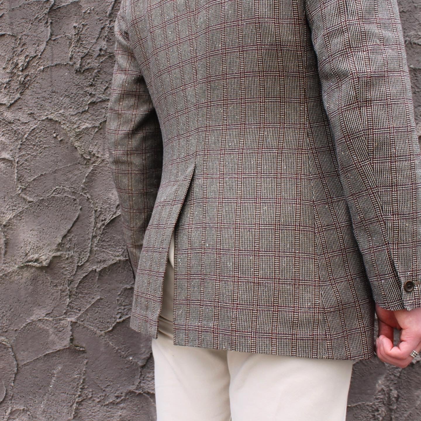 CHARLY COTTON SILK BROWN CHECKS