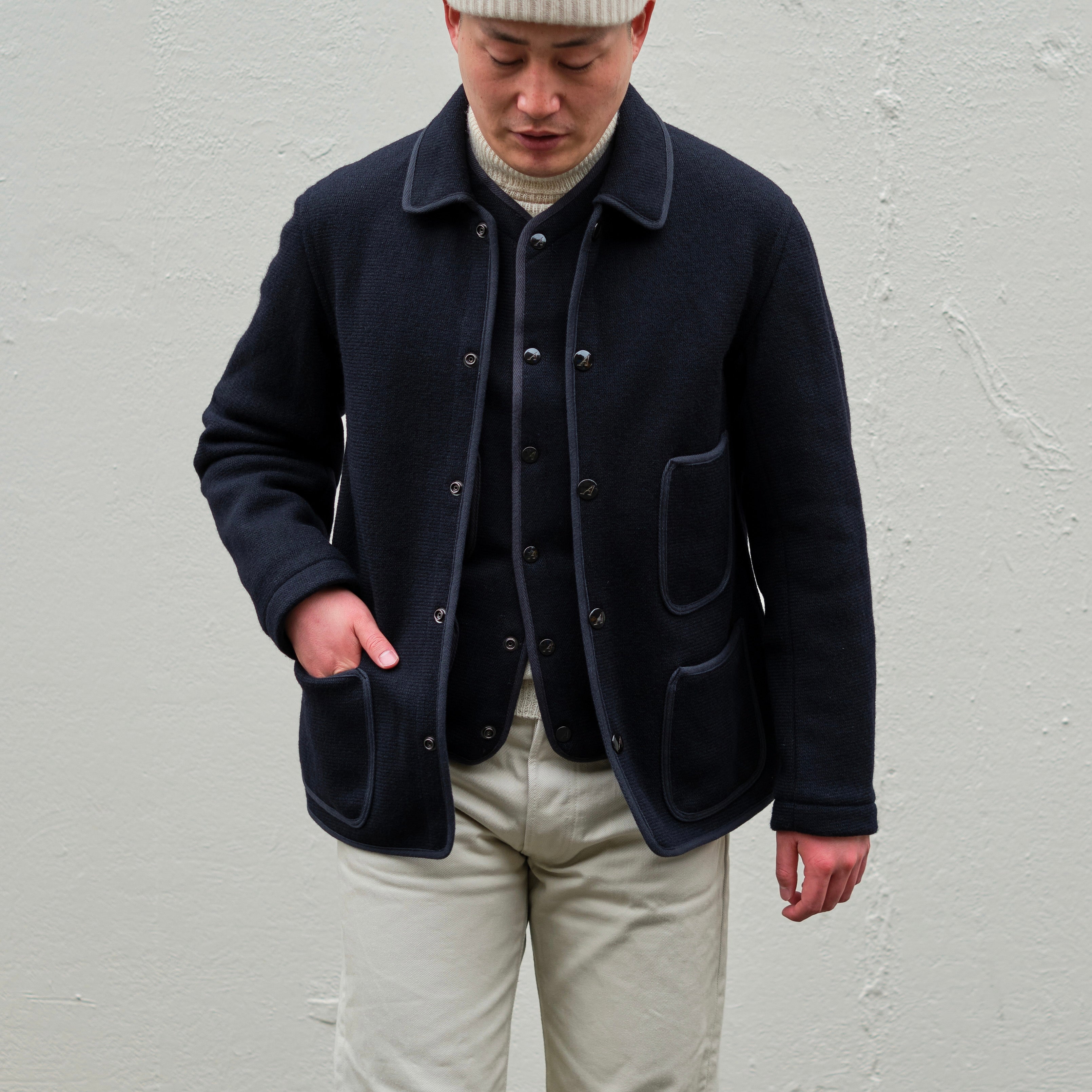 BEACH CLOTH JACKET NAVY – ANATOMICA NAGOYA