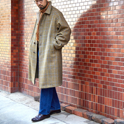 SINGLE RAGLAN COAT Ⅱ REVERSIBLE OVER CHECK BEIGE
