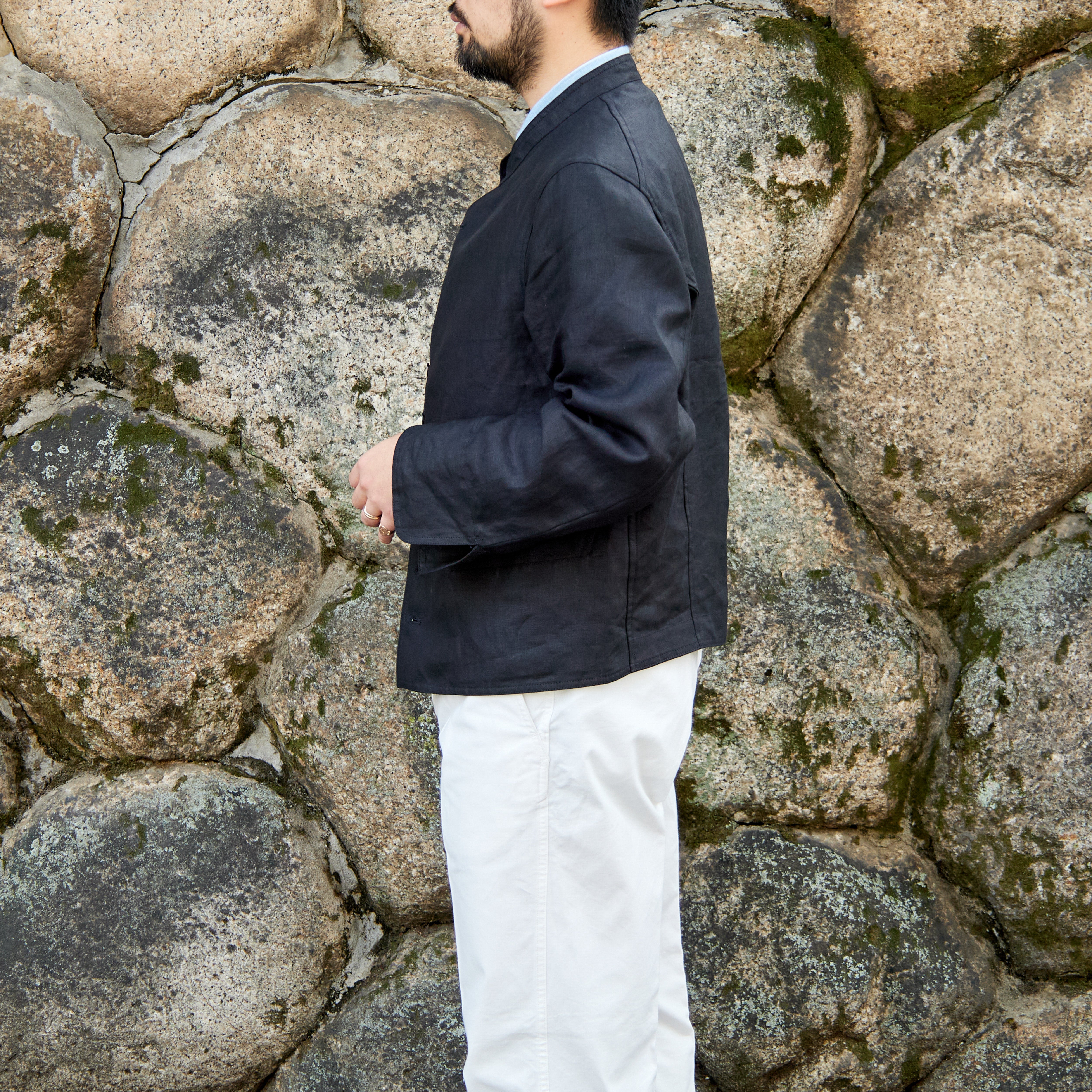 DOLMAN IRISH LINEN BLACK – ANATOMICA NAGOYA