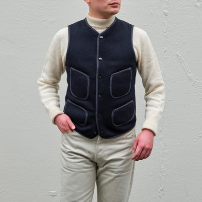 BEACH CLOTH VEST NAVY