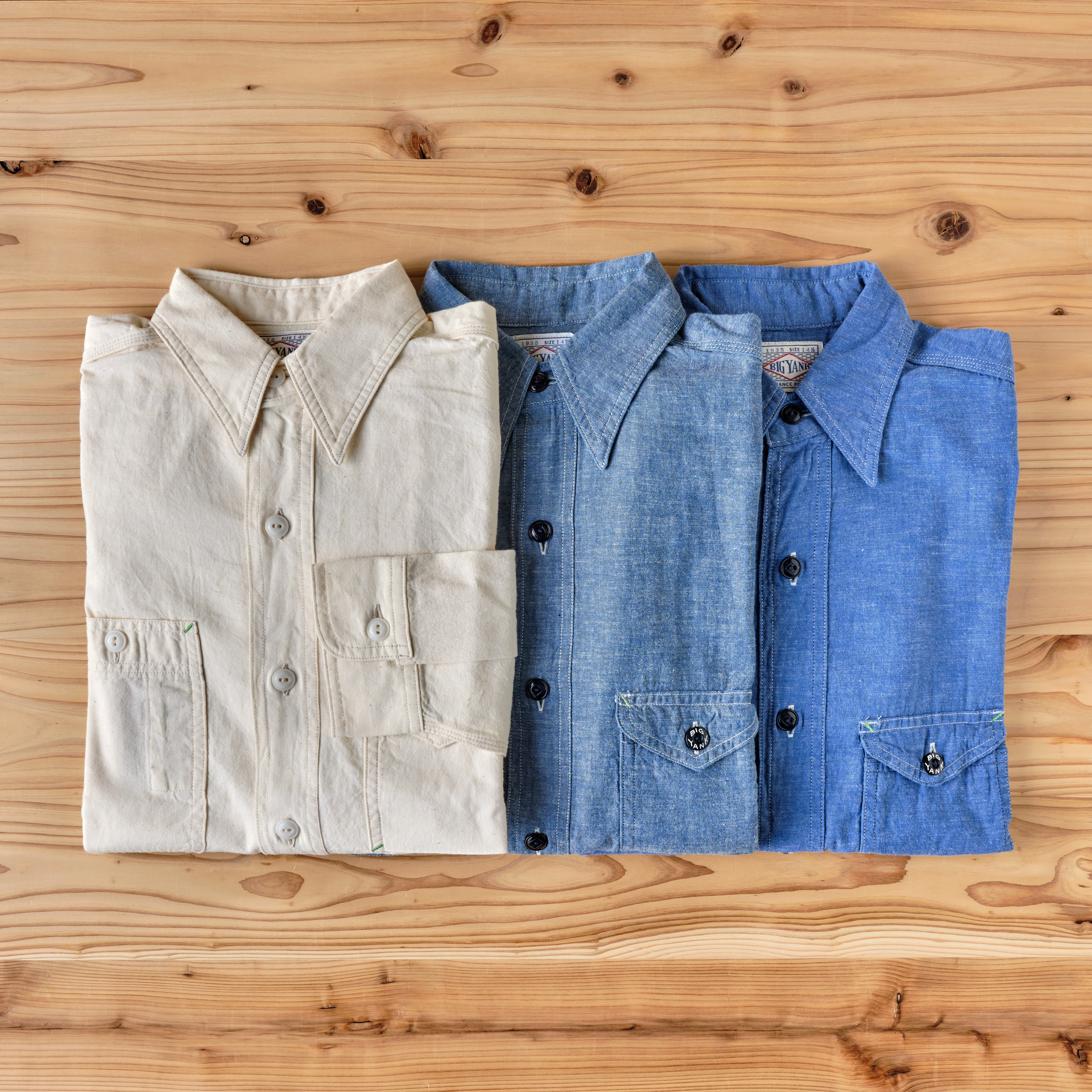 BIG YANK 1935 SHIRTS ORIGINAL CHAMBRAY – ANATOMICA NAGOYA BIG YANK 1935 SHIRTS ORIGINAL CHAMBRAY – ANATOMICA NAGOYA