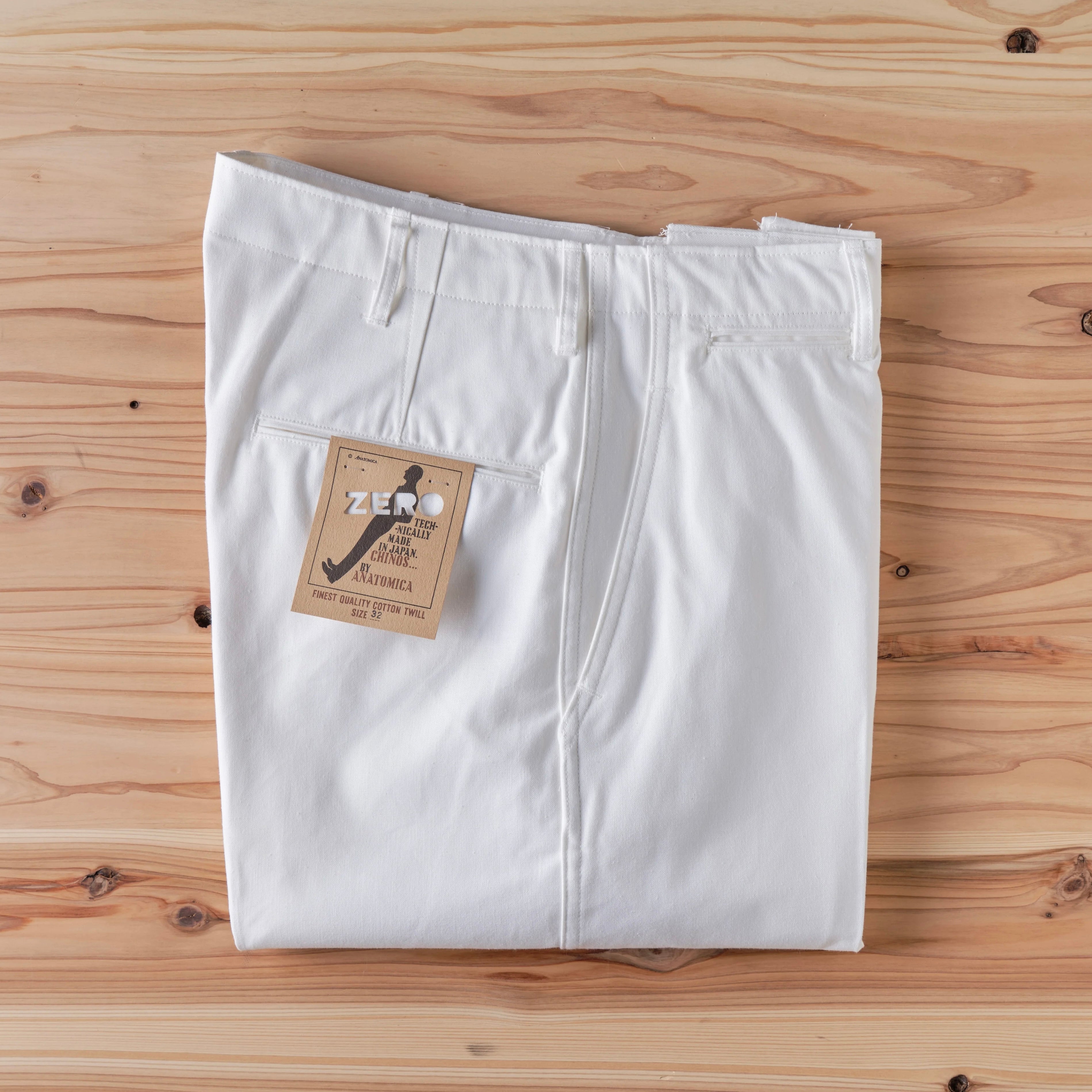 CHINO ZERO DUCK WHITE – ANATOMICA NAGOYA
