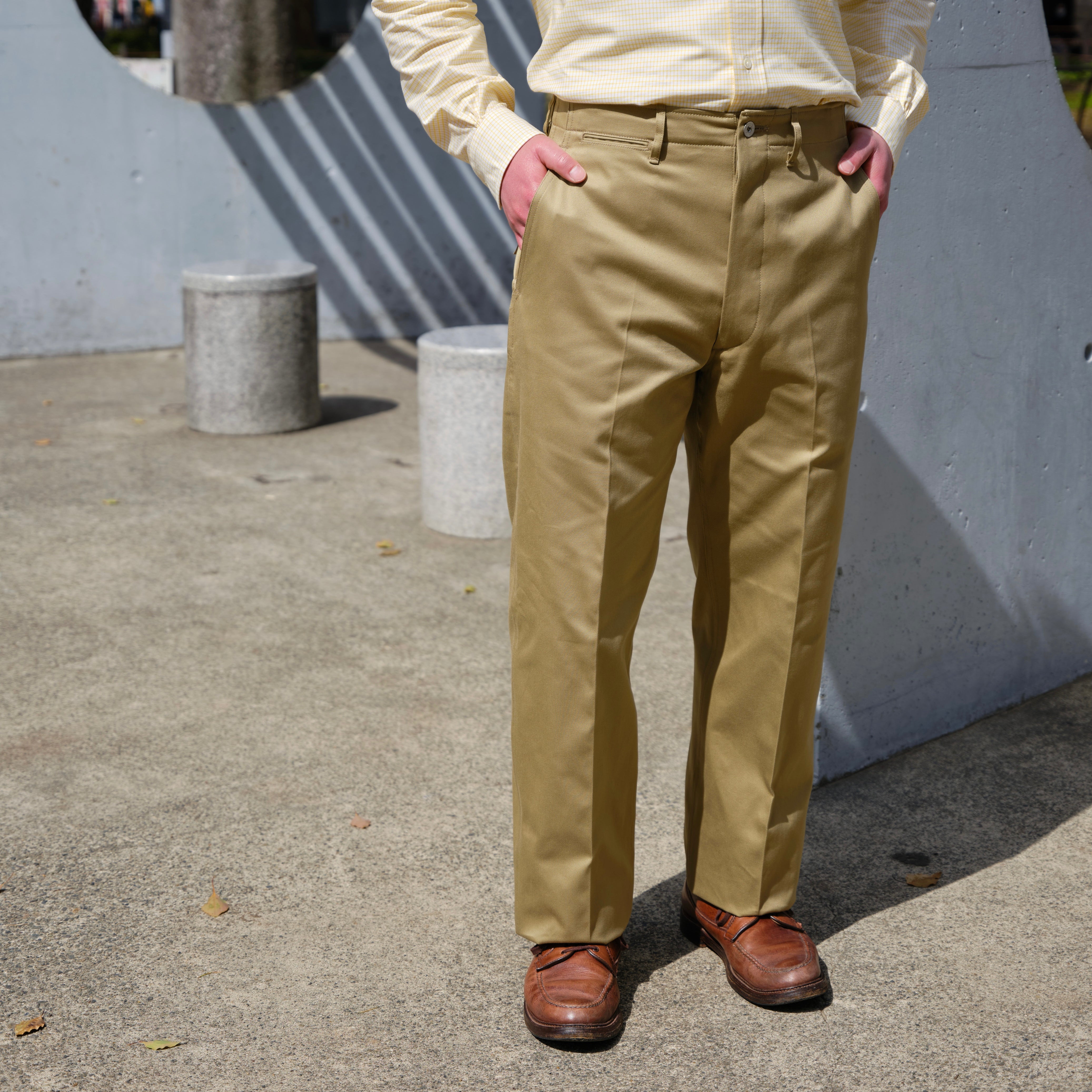 CHINO ZERO TWILL KHAKI – ANATOMICA NAGOYA