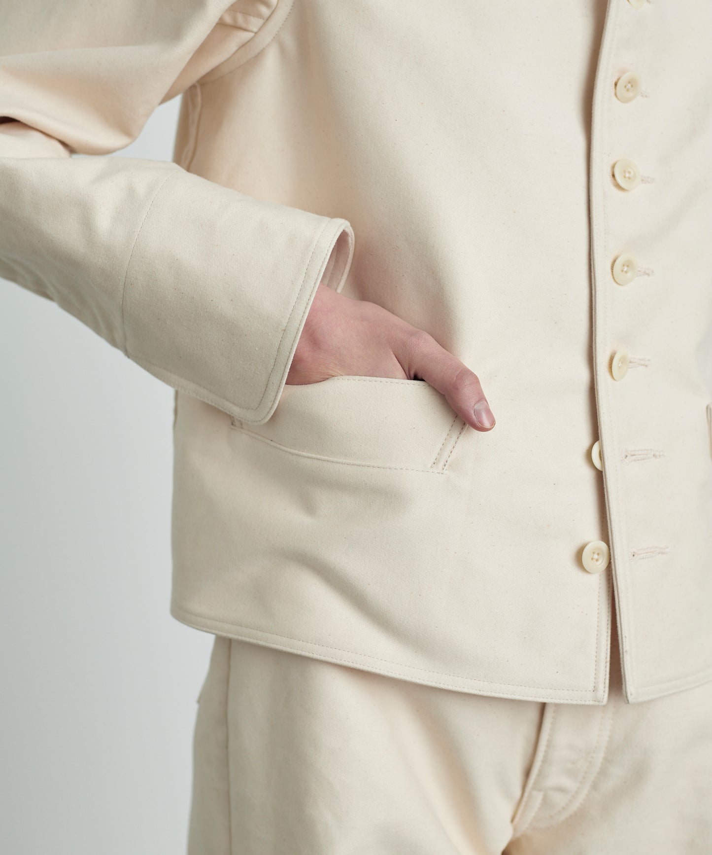 LADIES DOLMAN MOLESKIN NATURAL