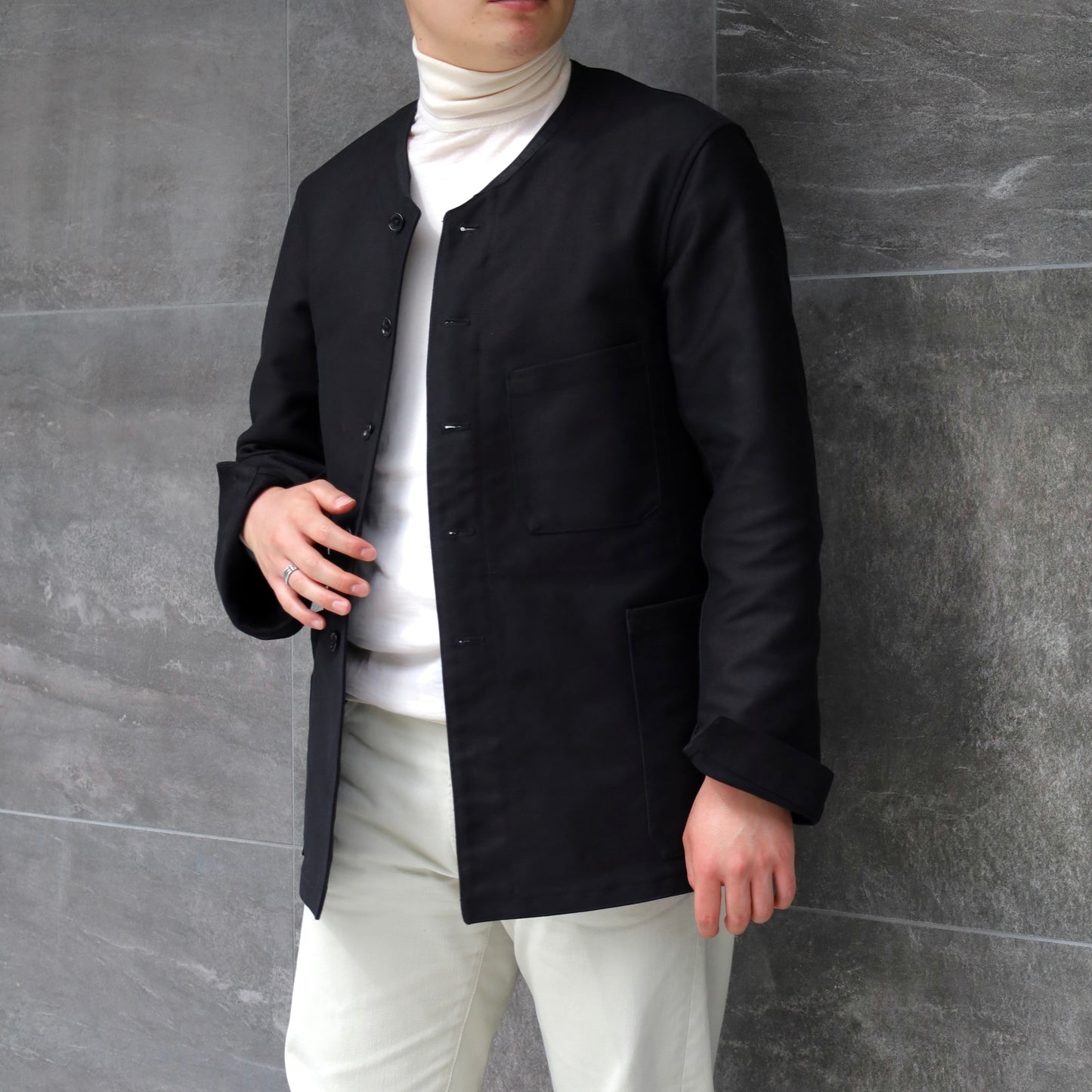 SAVOYARDE GERMAN TWILL BLACK