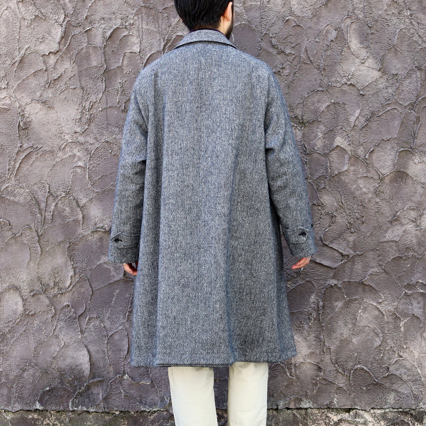 SINGLE RAGLAN COAT Ⅱ REVERSIBLE BLACK