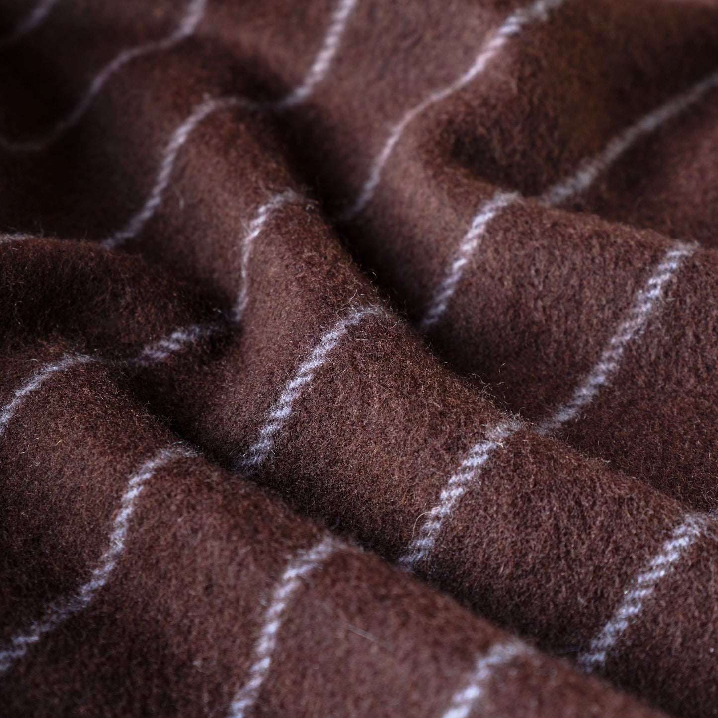 FOX BROTHERS CASHMERE SCARF CHALK STRIPE