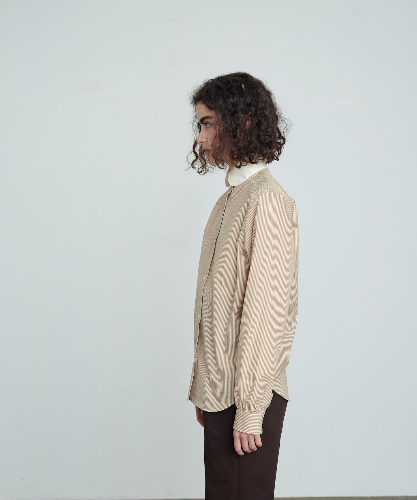 LiZZiE-R SHIRTS BEIGE STRIPE