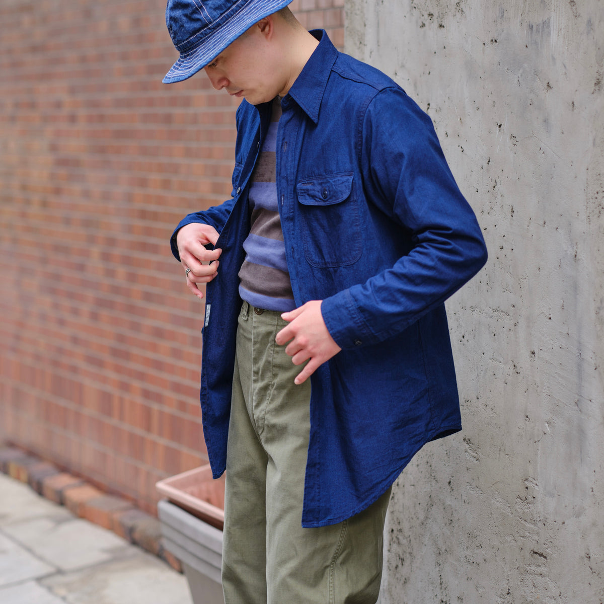 PETER CHAMBRAY DK.INDIGO