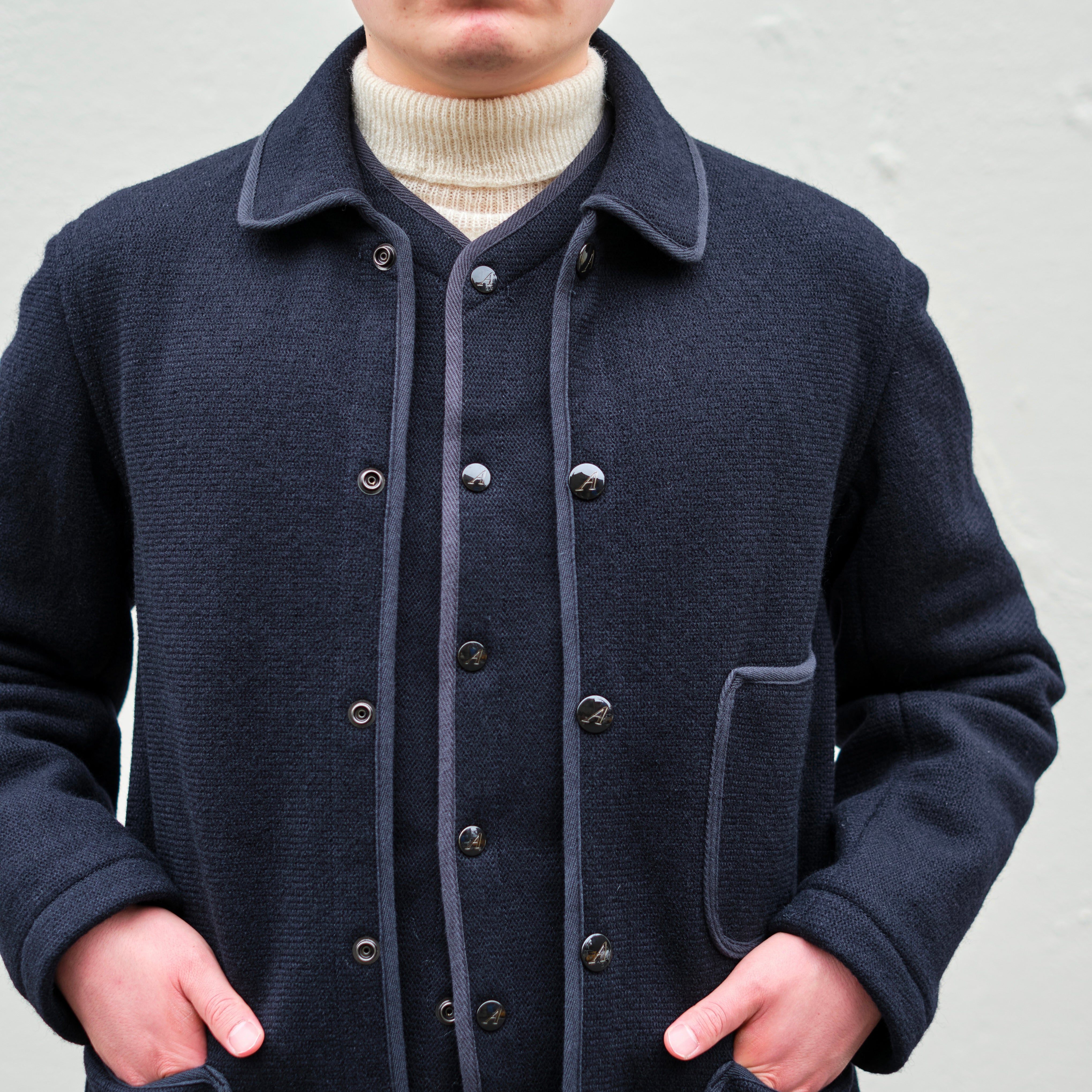 BEACH CLOTH JACKET NAVY – ANATOMICA NAGOYA