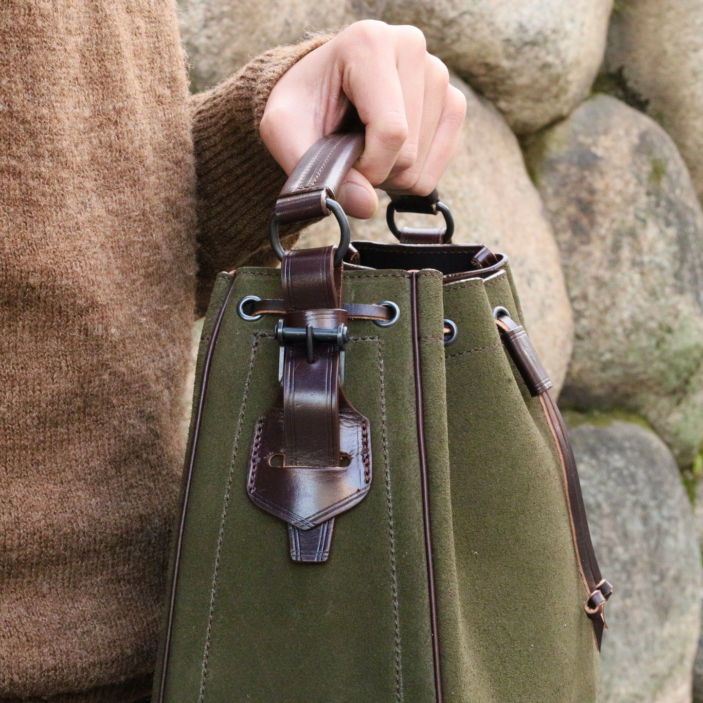 ANDALUSIA BOLSO CARTUCHO BAG SUEDE