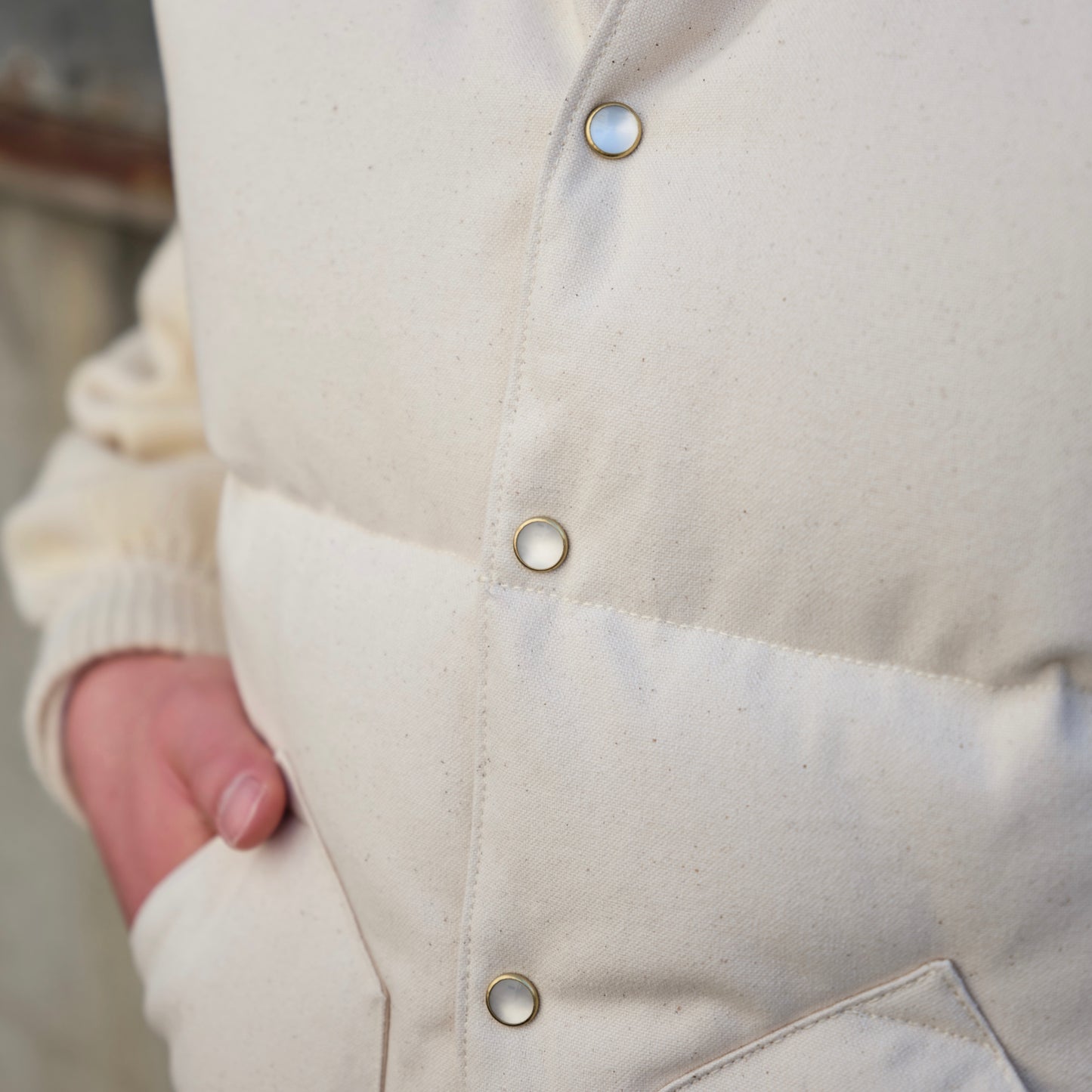 RMFC for ANATOMICA CHRISTY VEST DUCK NATURAL