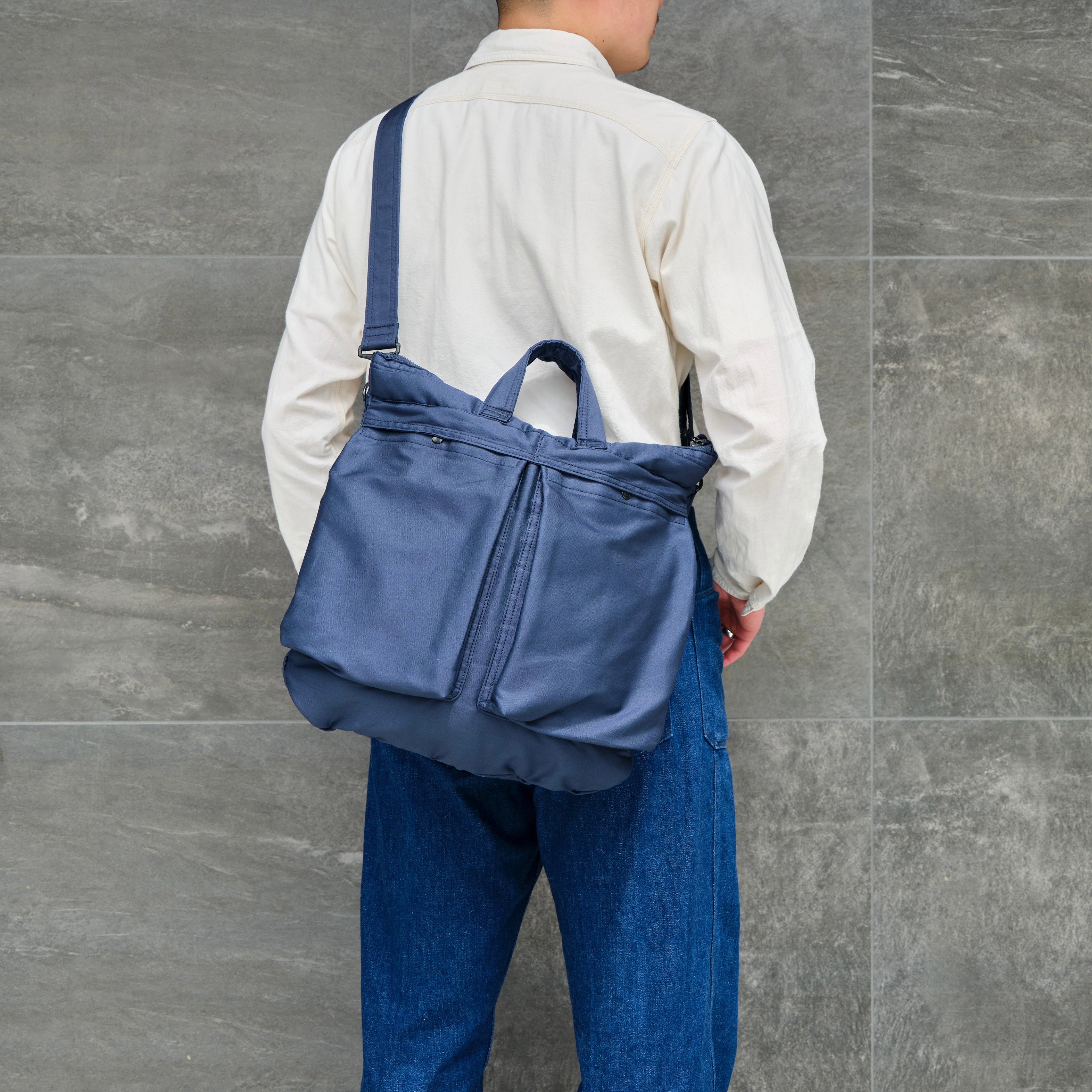 U.S.A.F. HELMET BAG NAVY SMALL – ANATOMICA NAGOYA