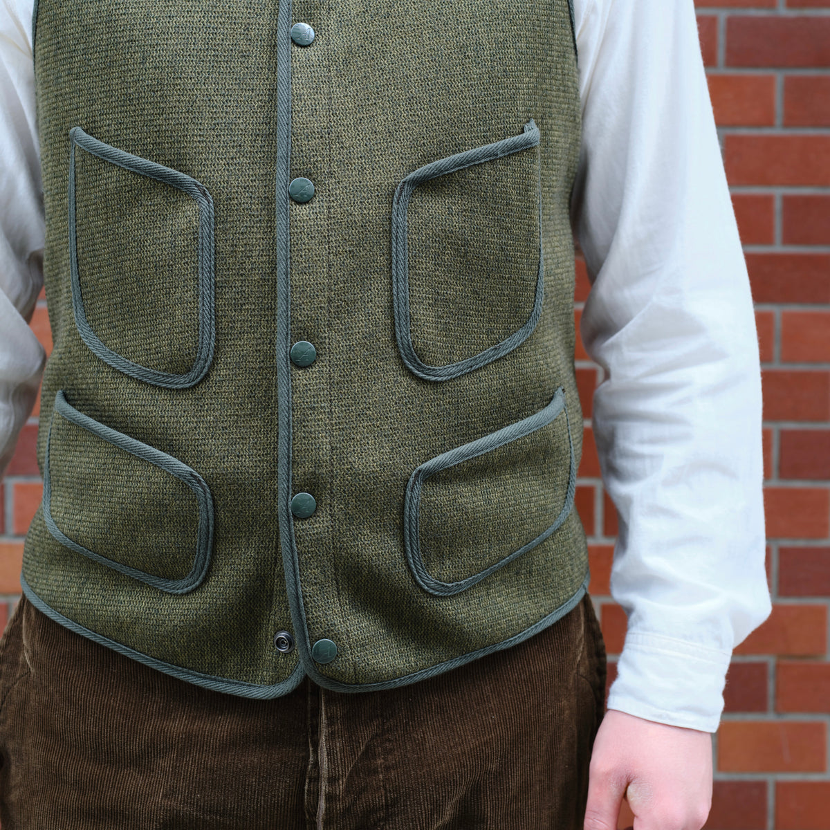 BEACH CLOTH VEST OLIVE