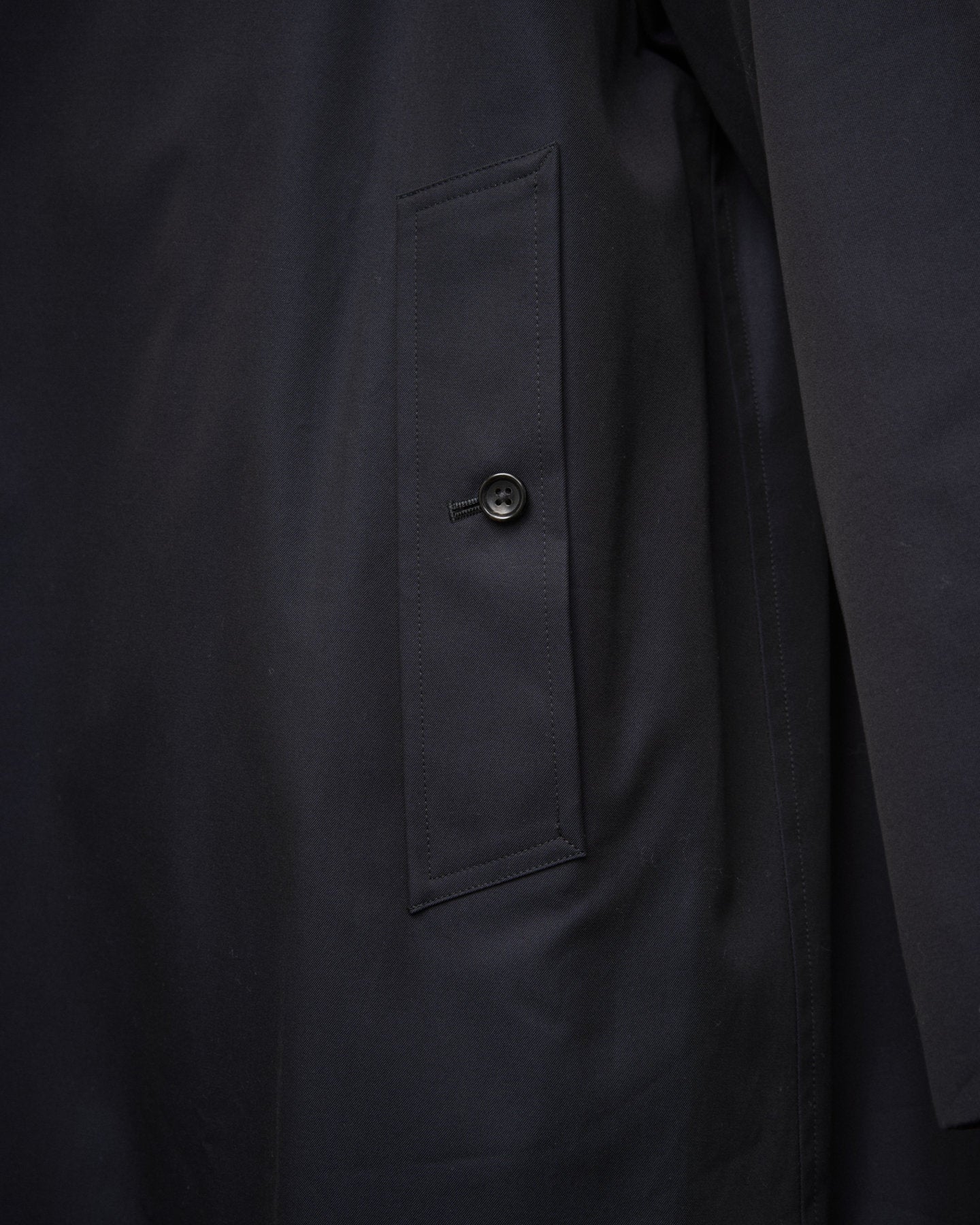 SINGLE RAGLAN COAT GABARDINE NAVY – ANATOMICA NAGOYA