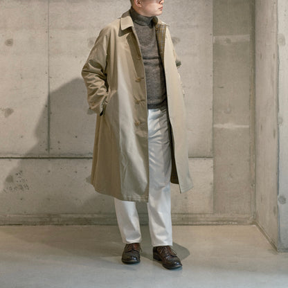 SINGLE RAGLAN COAT Ⅱ REVERSIBLE OVER CHECK BEIGE