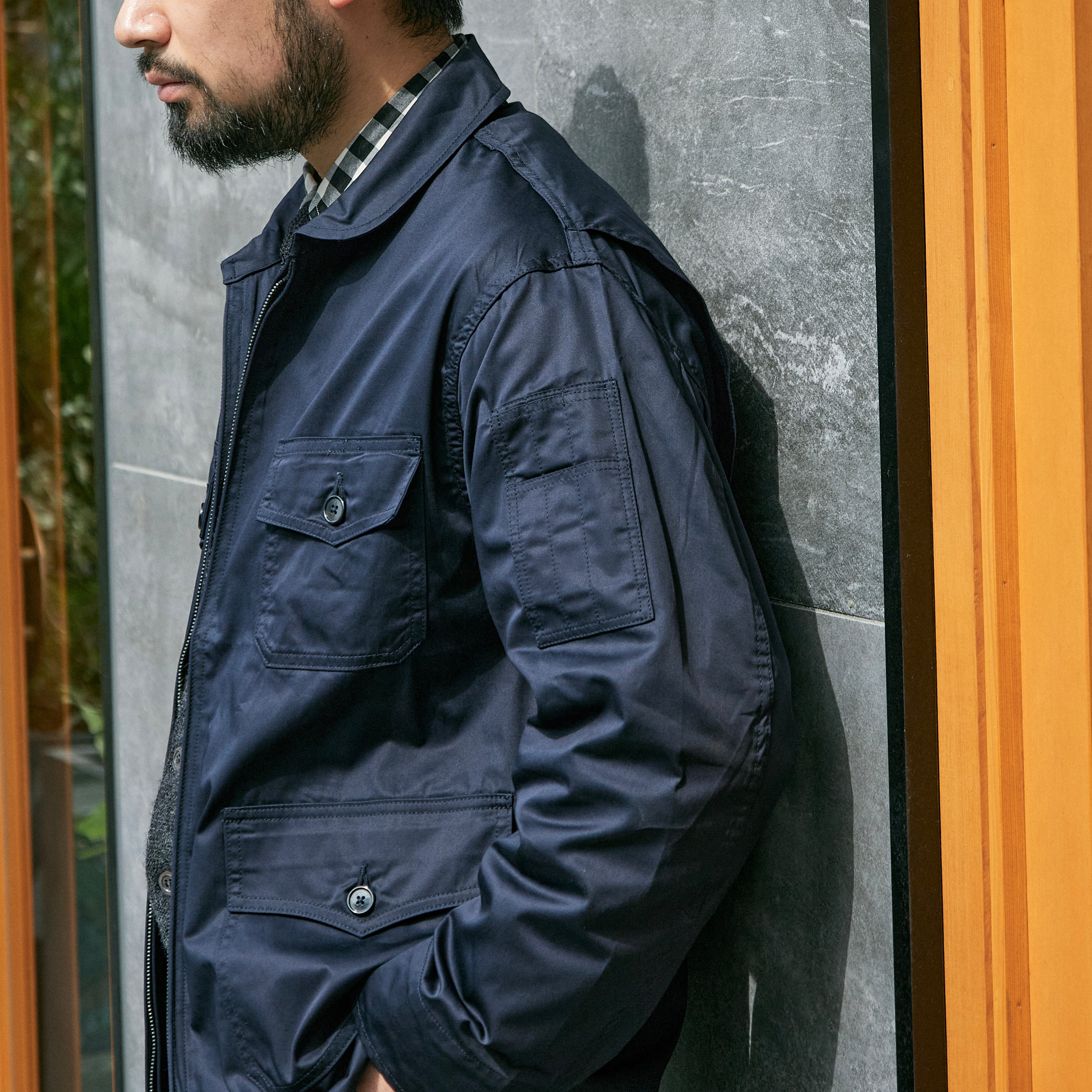 U.S. NAVY FLIGHT JACKET NAVY – ANATOMICA NAGOYA