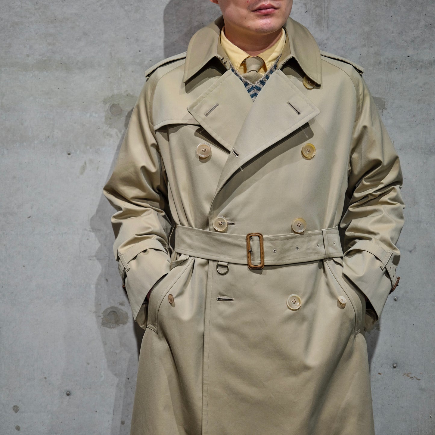 TRENCH COAT GABARDINE BEIGE