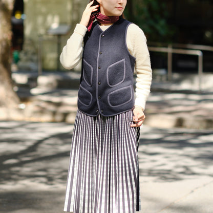 BEACH CLOTH VEST NAVY