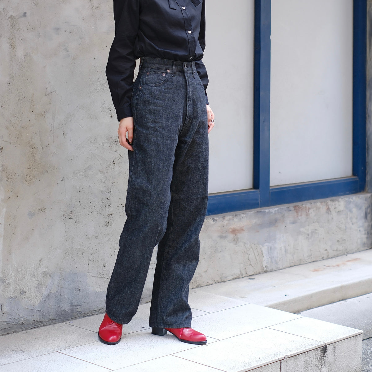 618 MARILYN DENIM BLACK ONE WASH