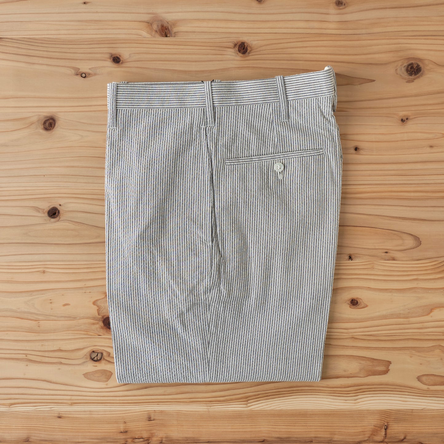 【60% OFF】TRIM STEM PANTS SEERSUCKER