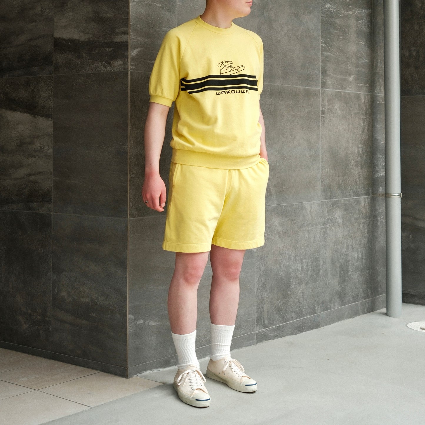 WAKOUWA GYM TEE DOLL & BORDER