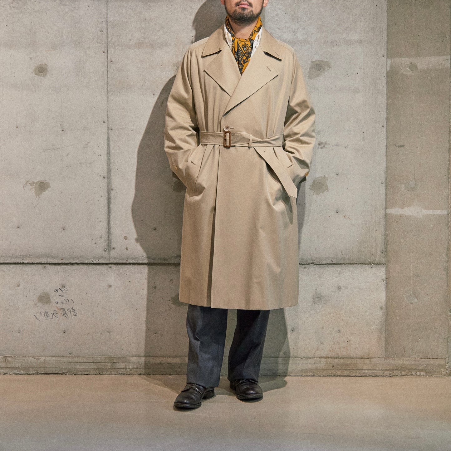 SINGLE RAGLAN COAT Ⅹ GABARDINE BEIGE