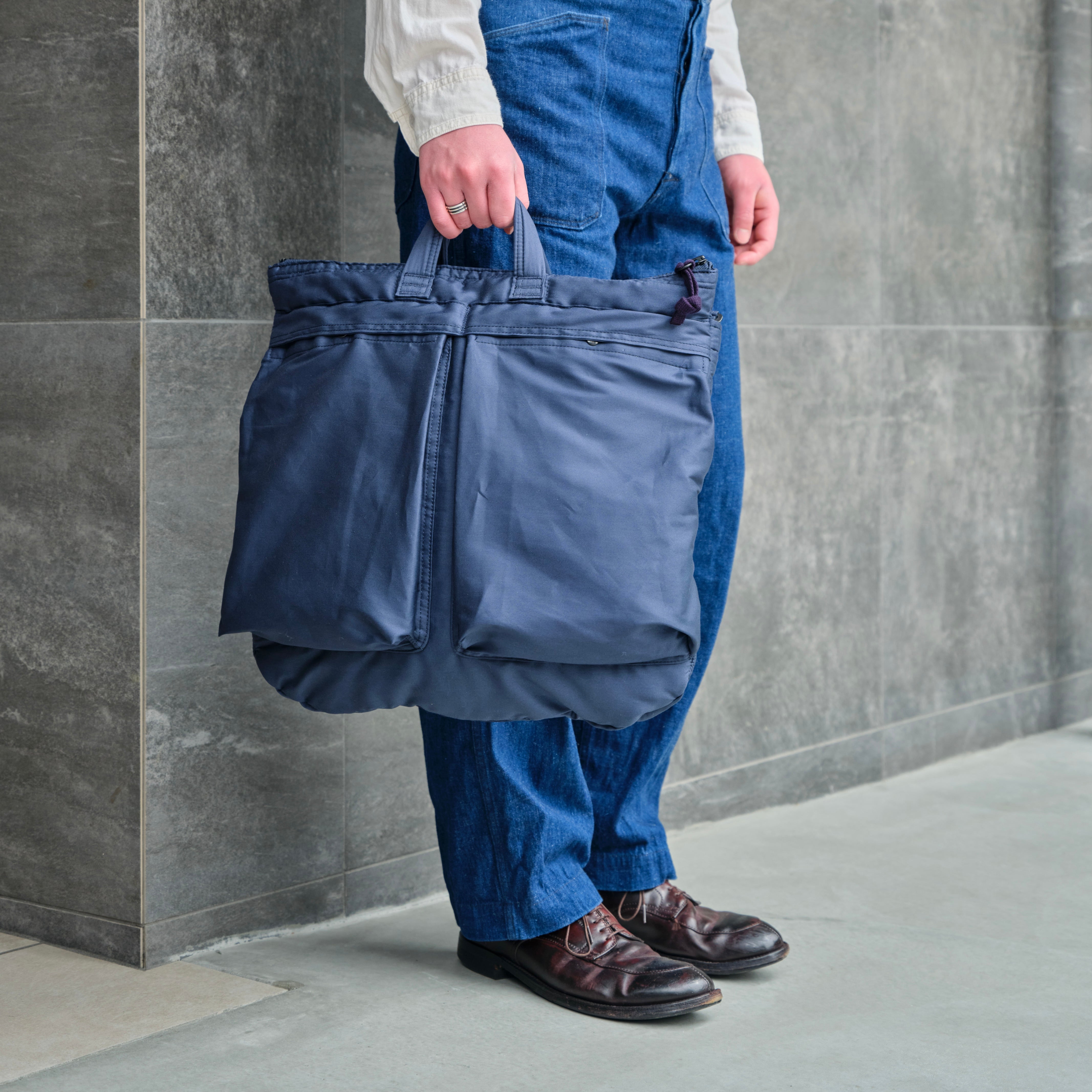 U.S.A.F. HELMET BAG NAVY MEDIUM – ANATOMICA NAGOYA