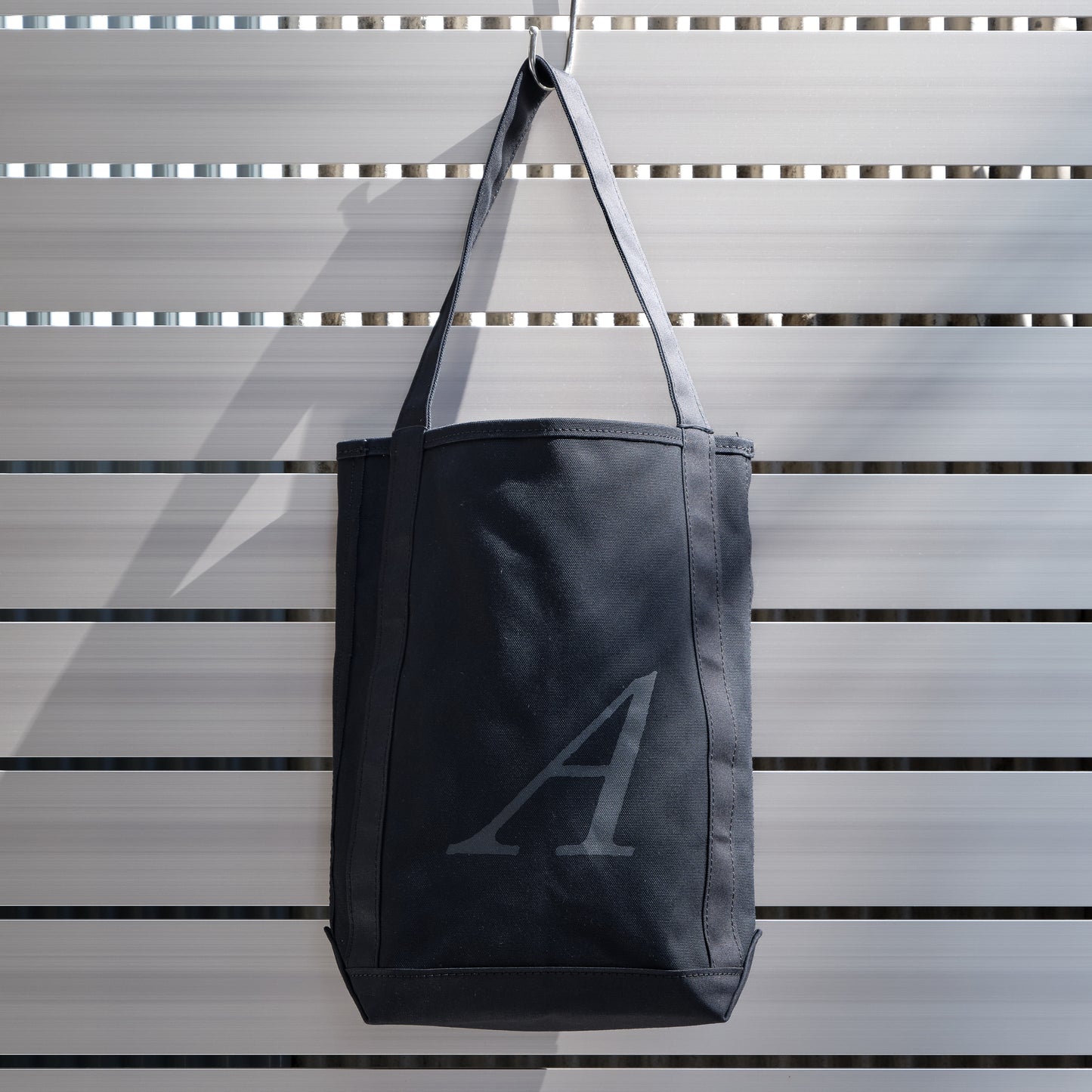 ANATOMICA by TEMBEA BAGUETTE TOTE COTTON CANVAS BLACK