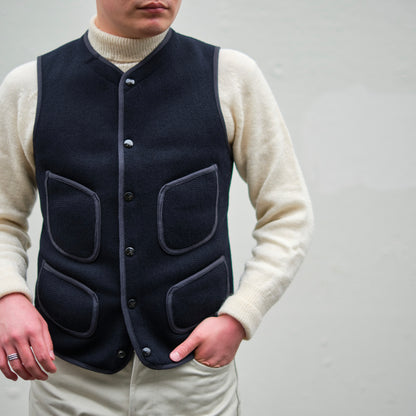 BEACH CLOTH VEST NAVY