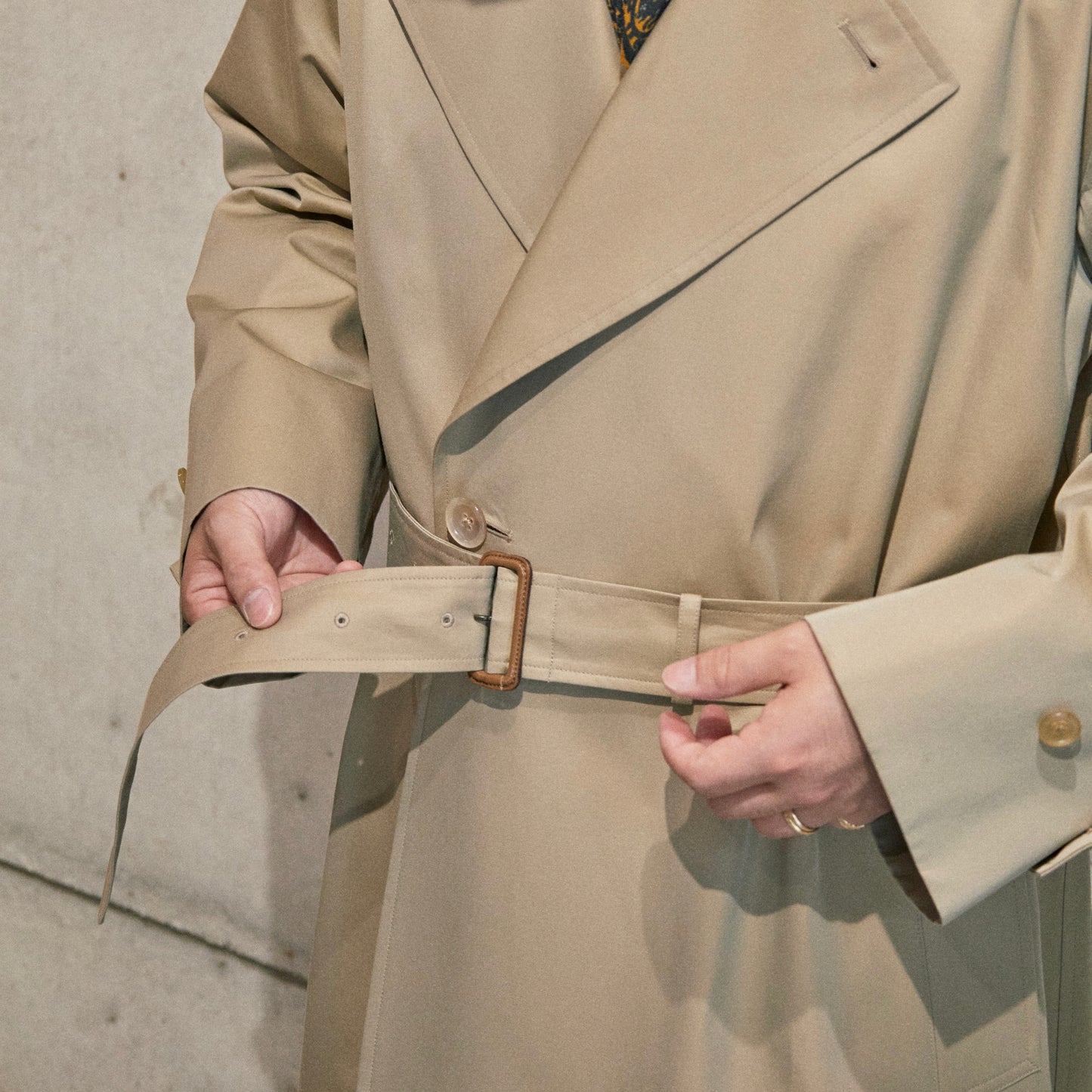 SINGLE RAGLAN COAT Ⅹ GABARDINE BEIGE