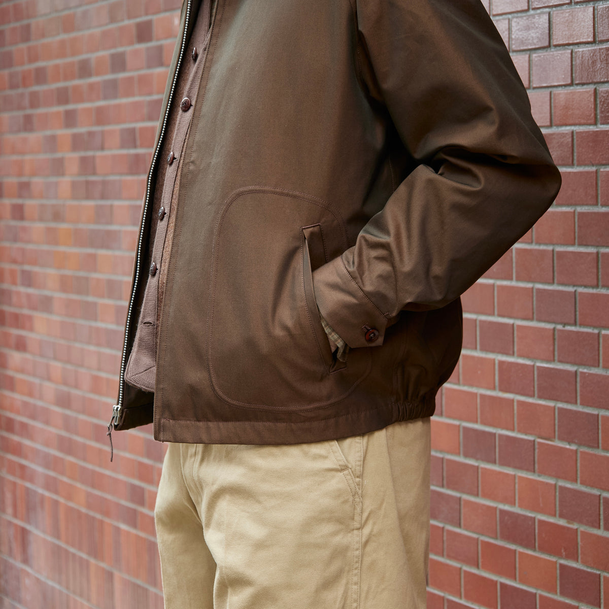 ANATOMICA by BRAGGIN' DRAGON VAN NUYS JACKET BROWN