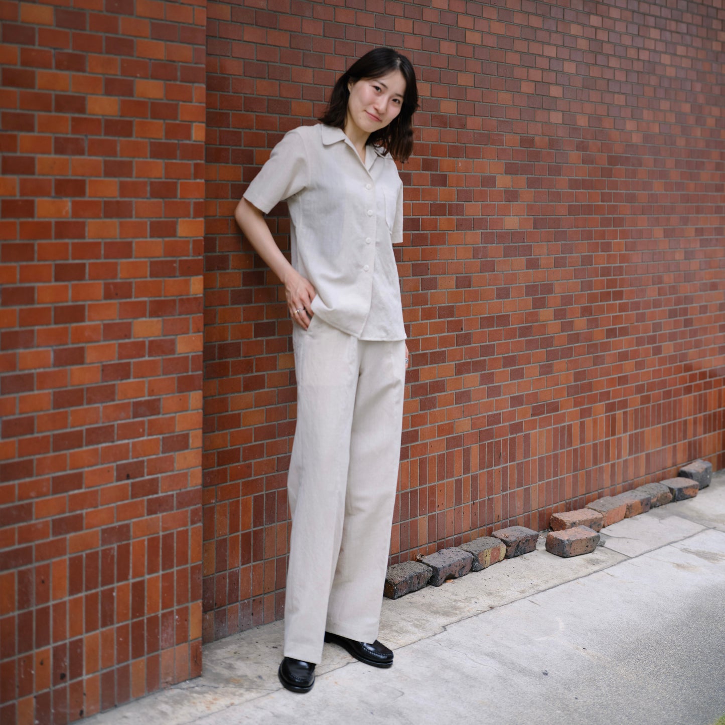W.A.V.E.S PANTS WOOL LINEN CLOTH
