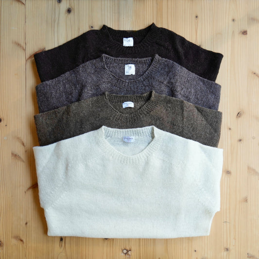 1PLY SHETLAND SWEATER CREW