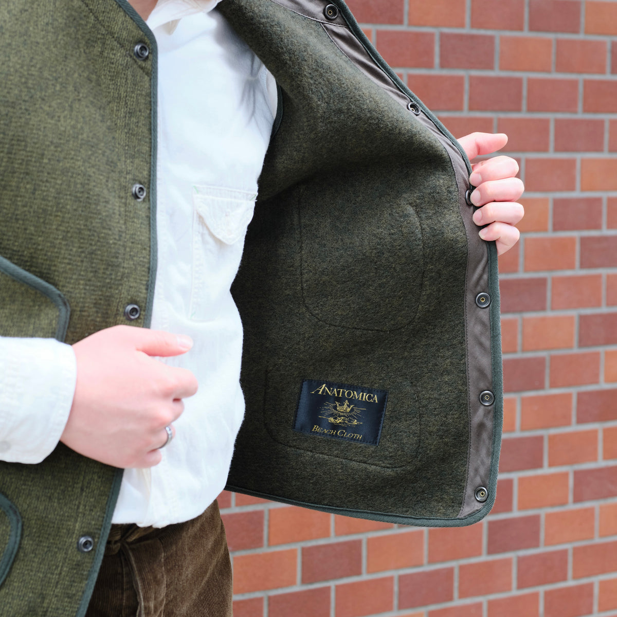 BEACH CLOTH VEST OLIVE
