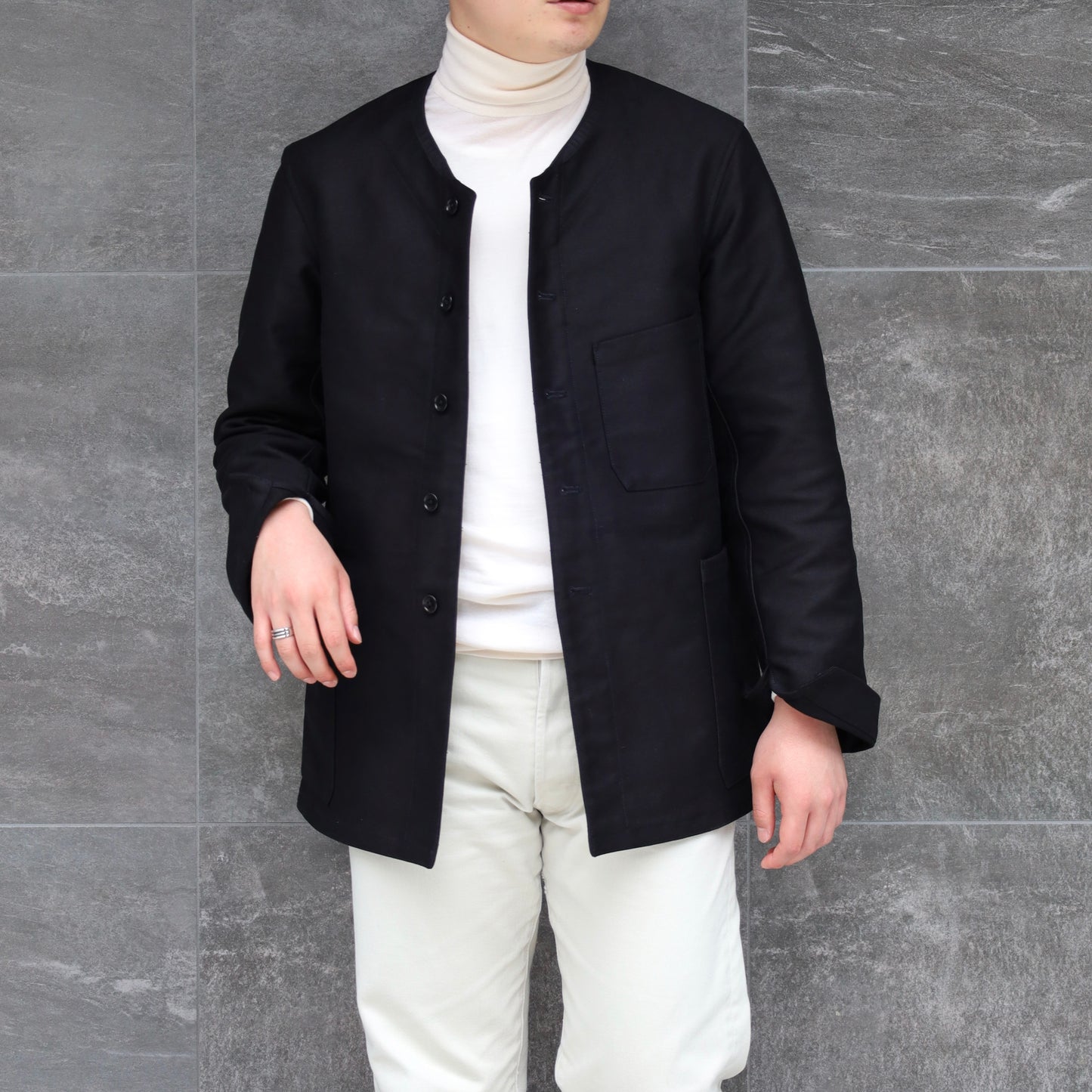 SAVOYARDE GERMAN TWILL BLACK