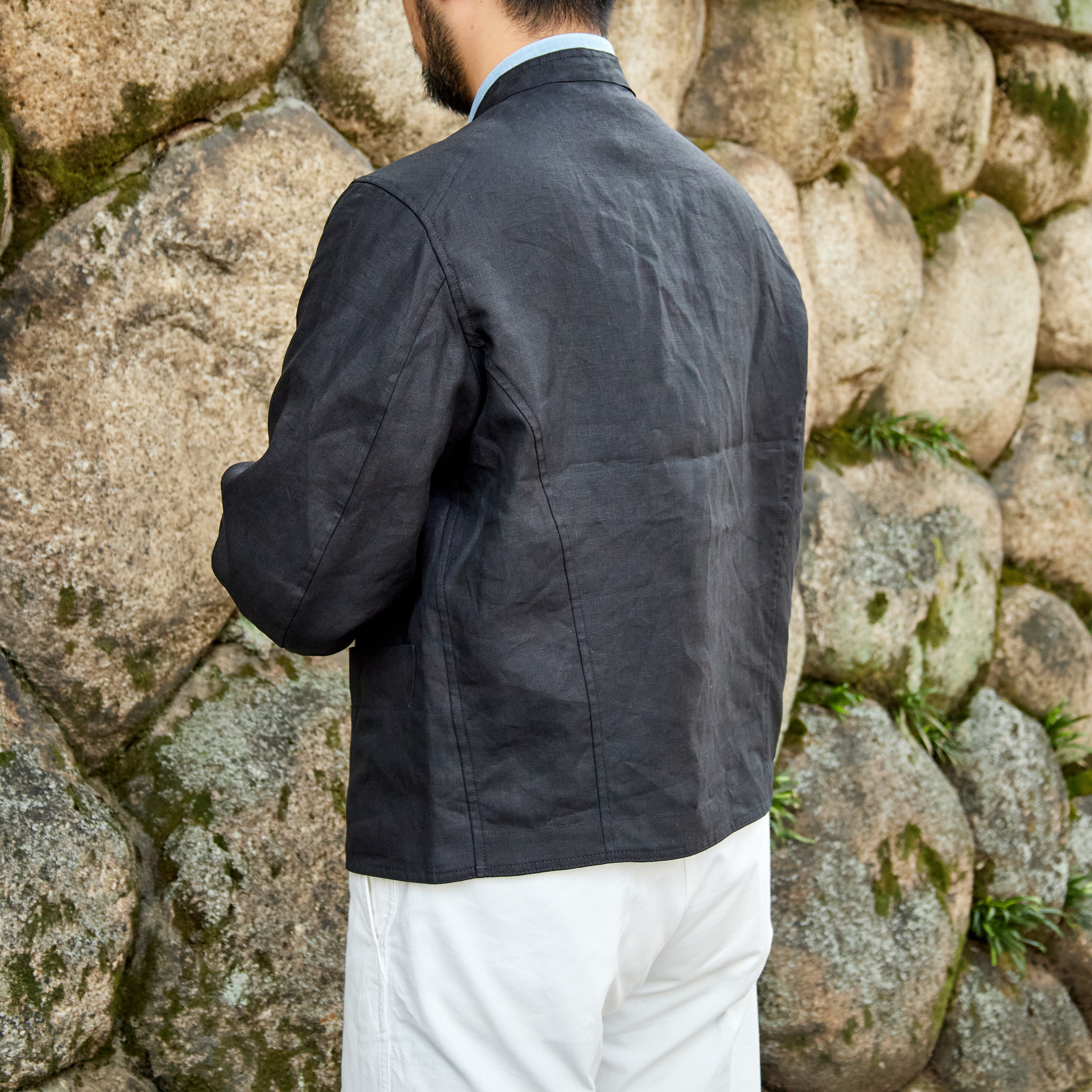 DOLMAN IRISH LINEN BLACK – ANATOMICA NAGOYA