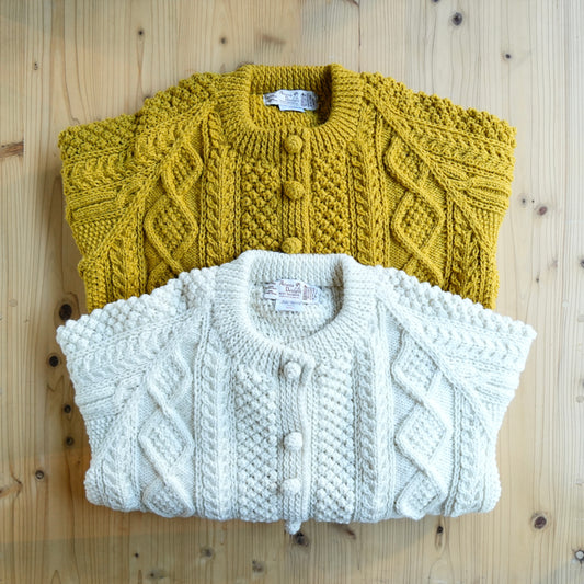 ATHENA DESIGNS for ANATOMICA ARAN CARDIGAN